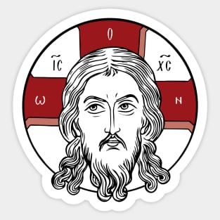 Icon Not Made With Hands | The Holy Face | Face of Christ Sticker